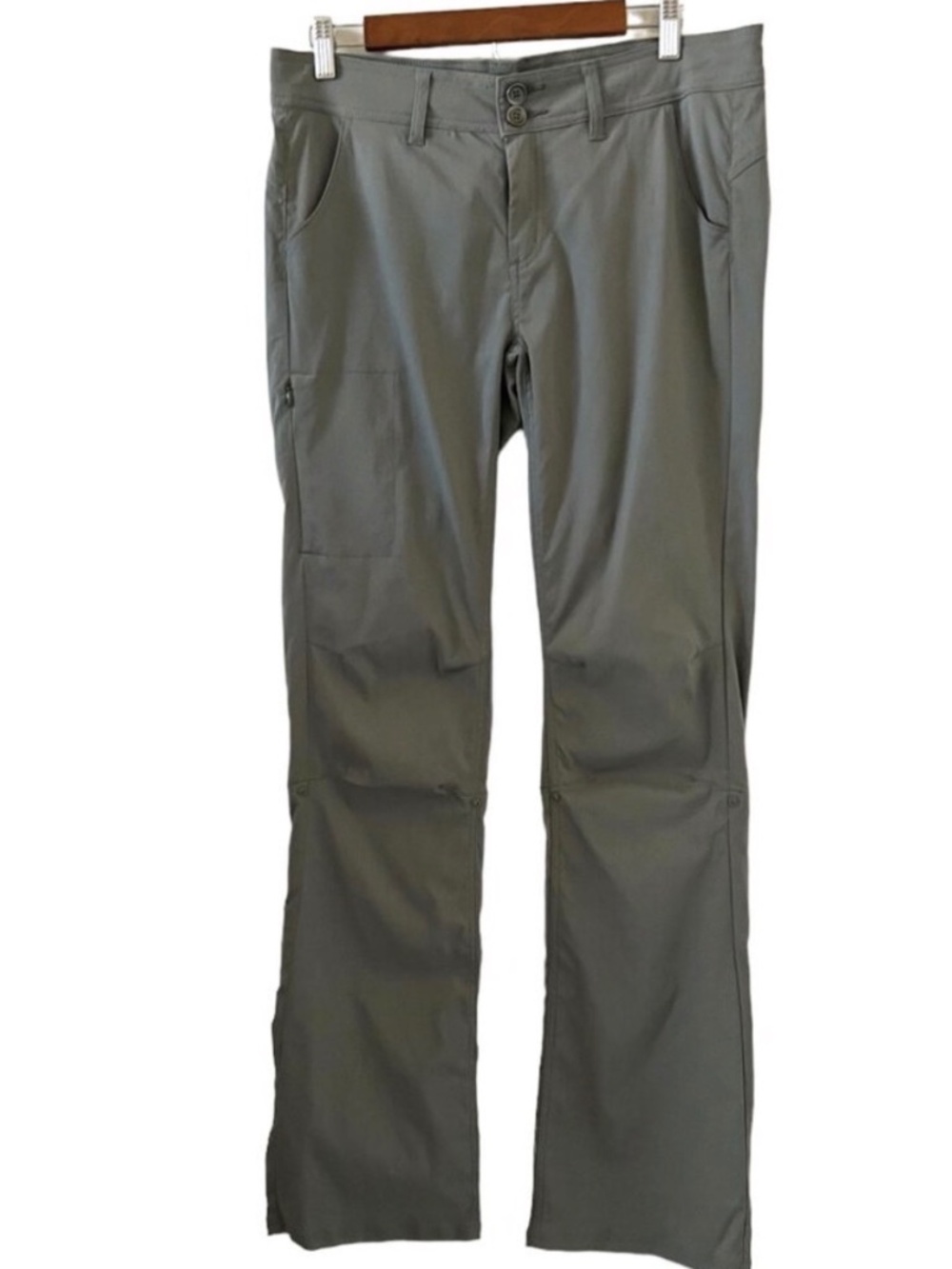 Prana Halle Convertible Hiking Pants in Green Jasper Size 10T